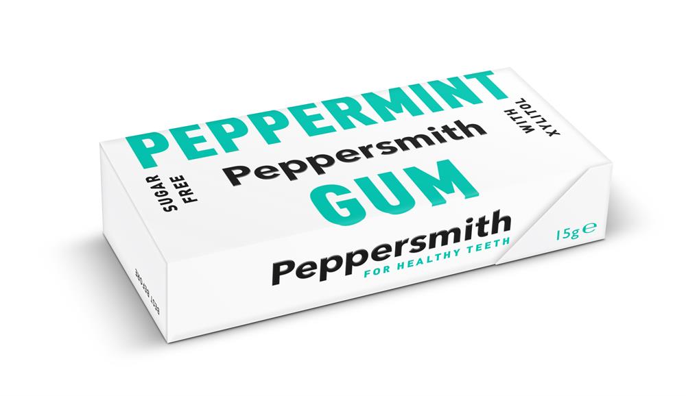 Peppermint 100% xylitol gum (Pack of 12)