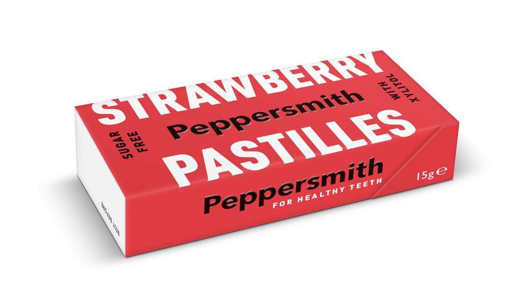 Strawberry Xylitol Pastilles (Pack of 12)