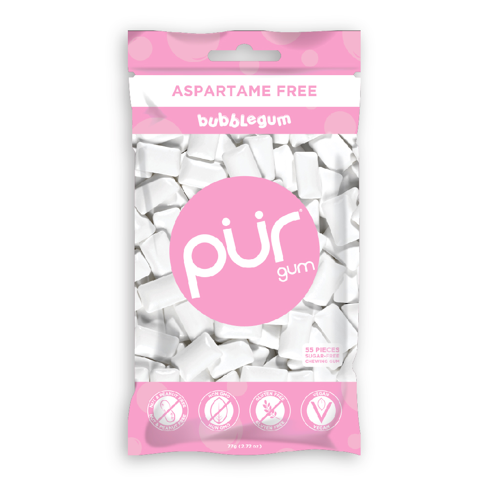 Bubblegum flavour Gum Bag (Pack of 12)