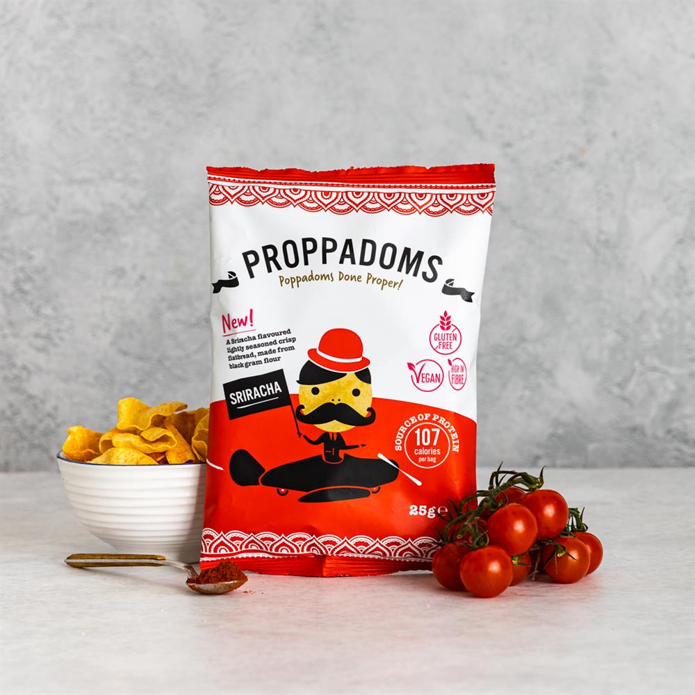 Sriracha Proppadoms (Pack of 12)