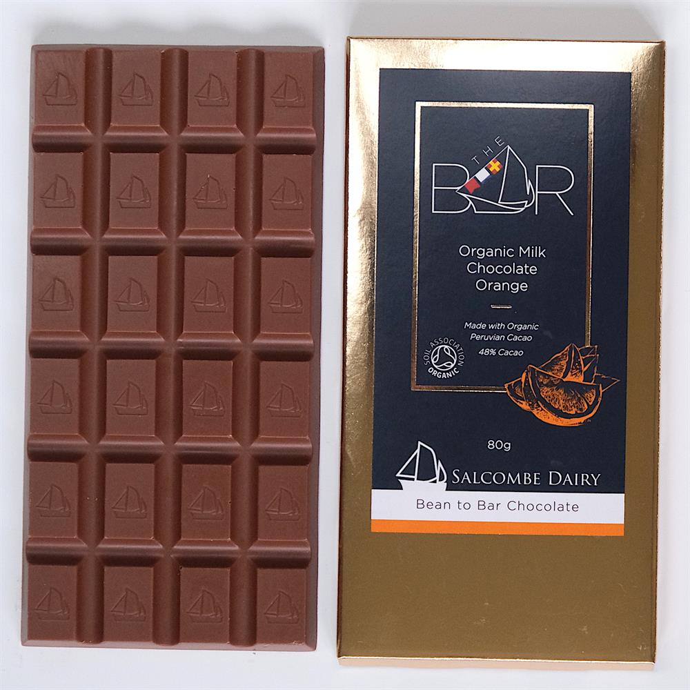 Milk Orange Organic Chocolate Bar 80g