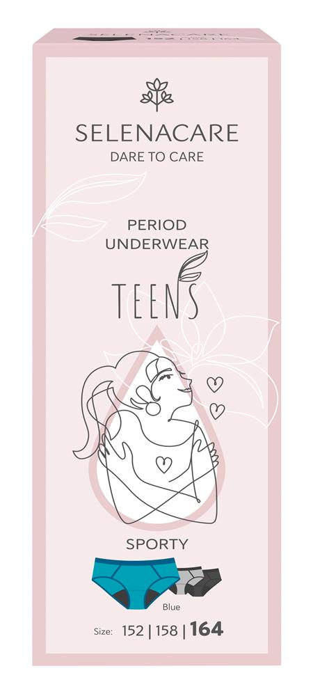 Menstrual Undies (TEENS) Sporty Blue Size - 164