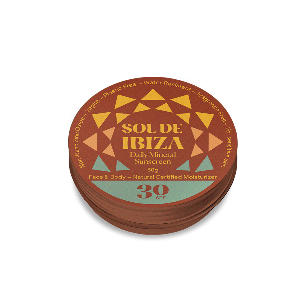 Mini Tin Plastic Free Face & Body Natural Mineral Sunscreen SPF30