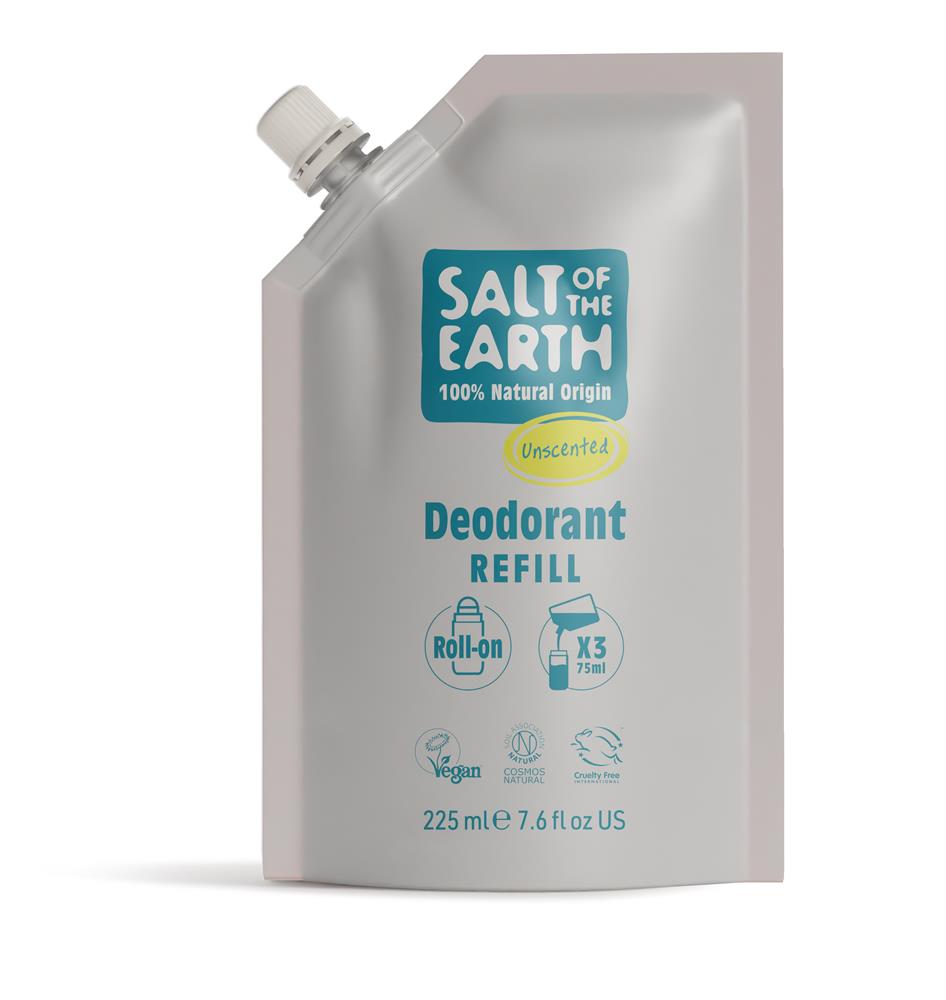 UNSCENTED REFILL POUCG ROLLON 225ML