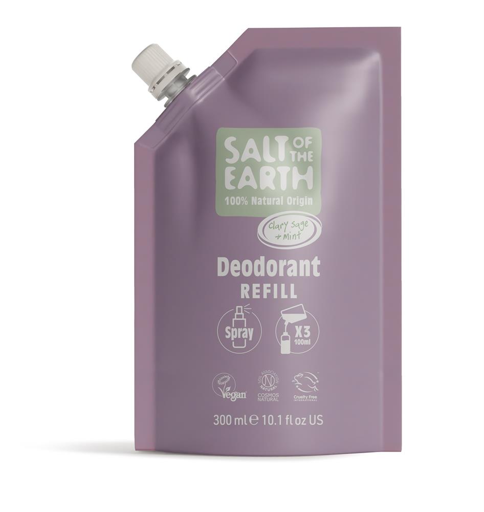Clary Sage & Mint Spray Refill Pouch 300ml