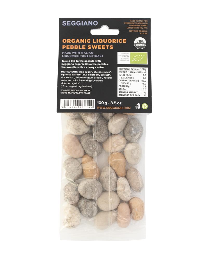 Organic Liquorice Pebbles 100g