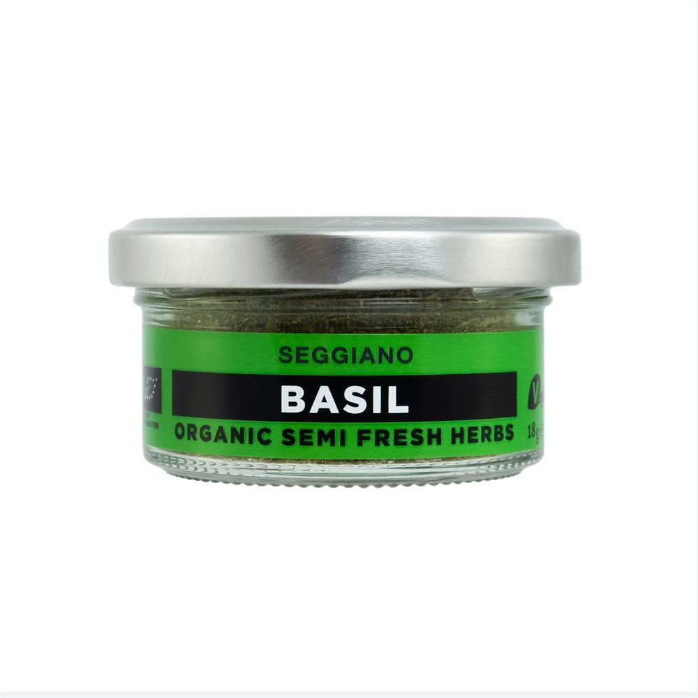 Organic Semi Fresh Basil 18g