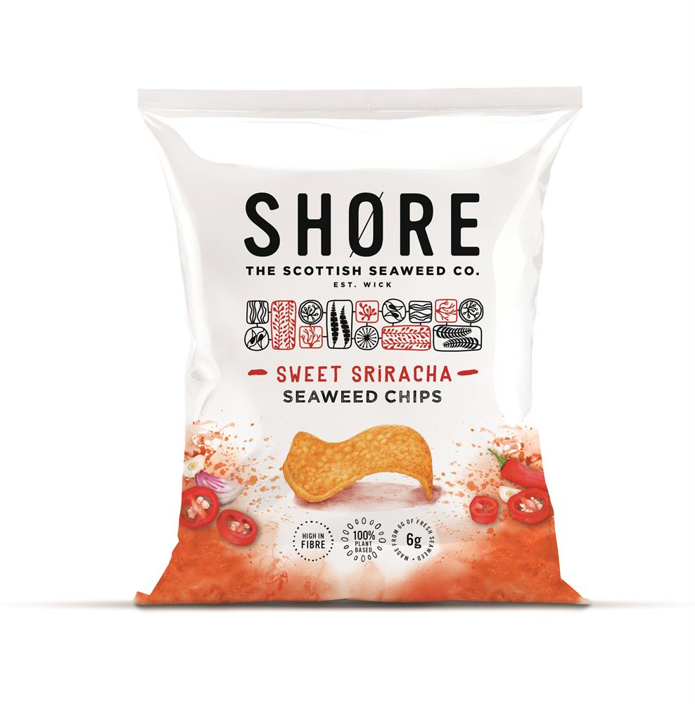 Seaweed Chips - Sweet Sriracha (Pack of 6)