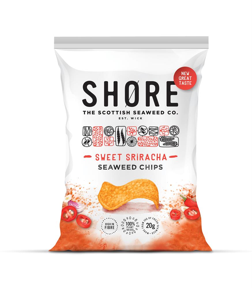 Seaweed Chips - Sweet Sriracha (Pack of 6)