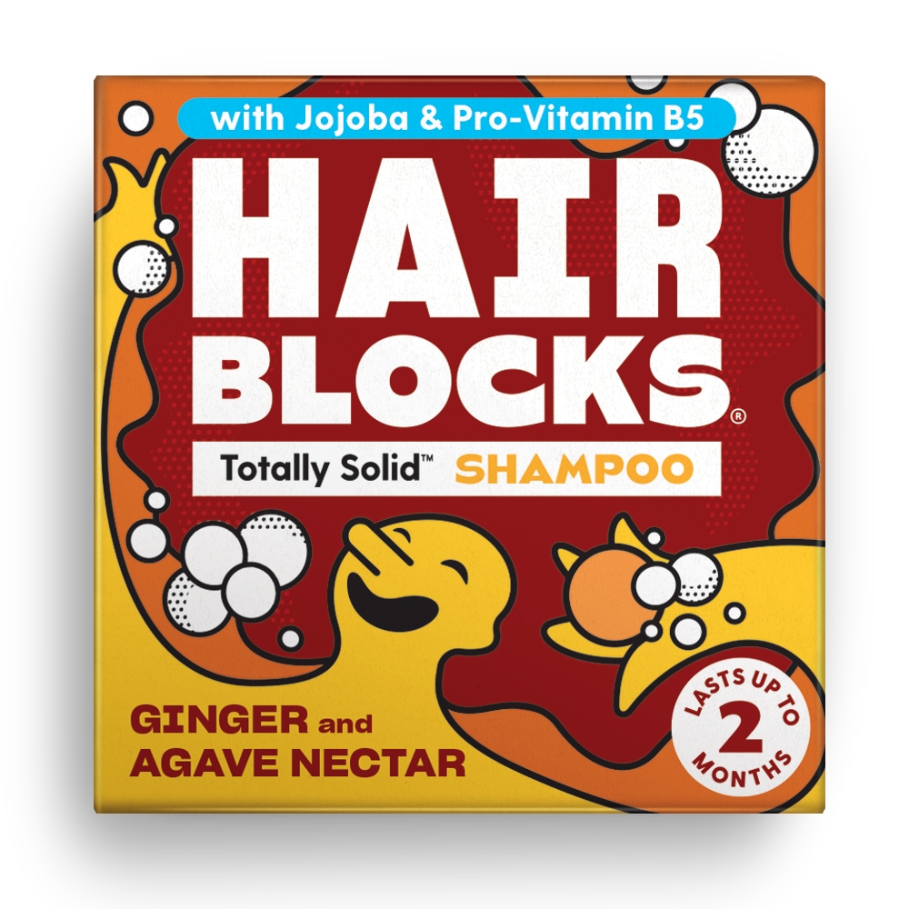 Hair Blocks Solid Shampoo - Ginger & Agave - All hair types