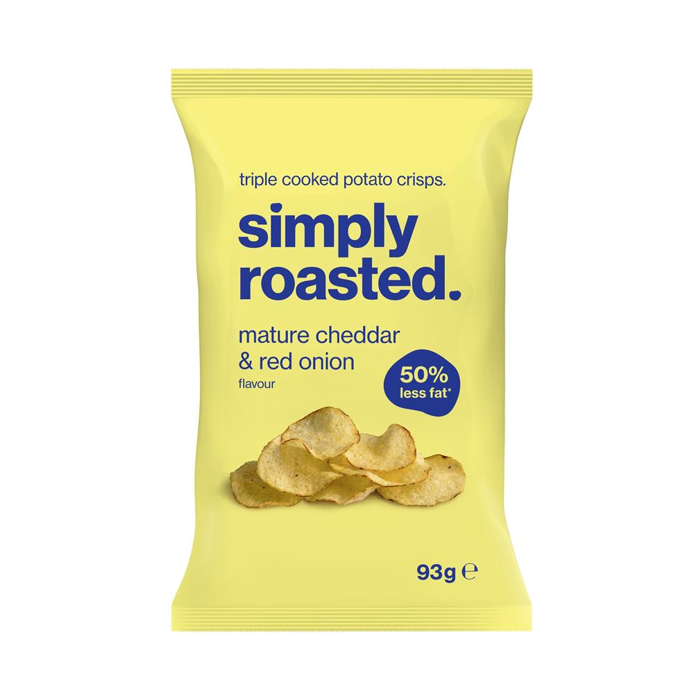 Mature Cheddar & Red Onion Crisps 93g
