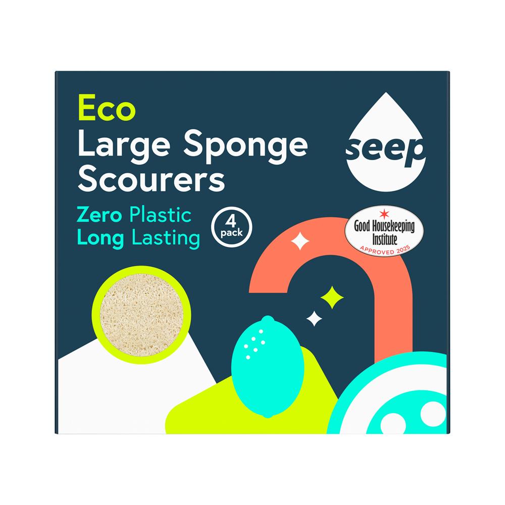 Large Eco Sponge Scourer - 4pk