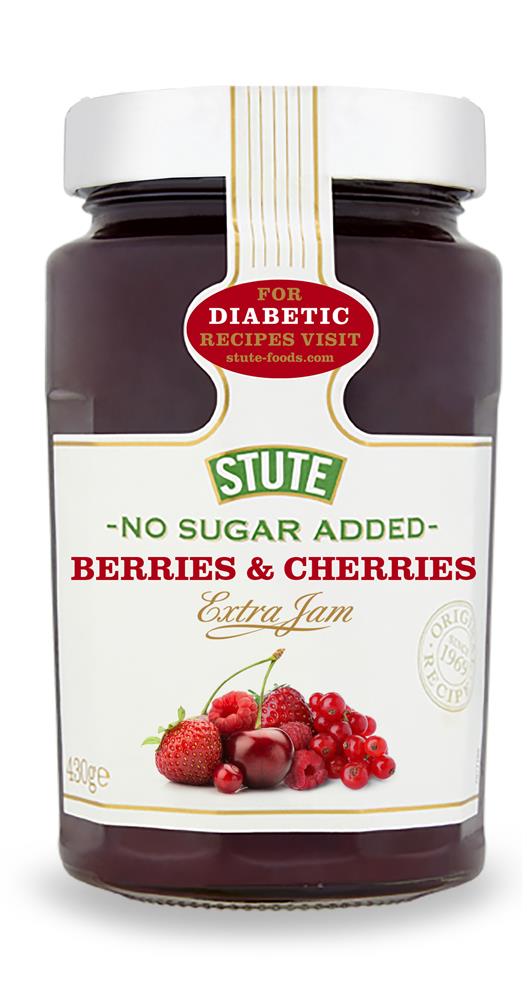 No Sugar Added Berries & Cherries Jam 430g