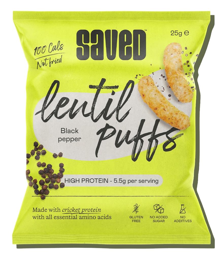 Black Pepper Lentil Puffs (Pack of 6)