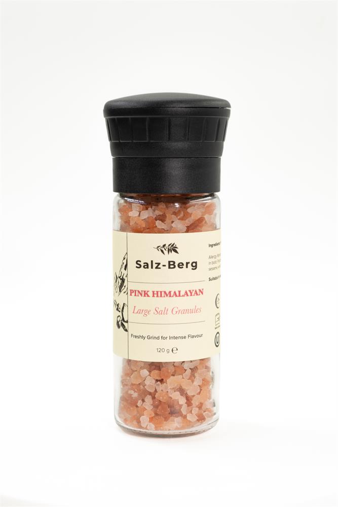 Pink Himalayan Salt Grinder - Granule Salt 120g