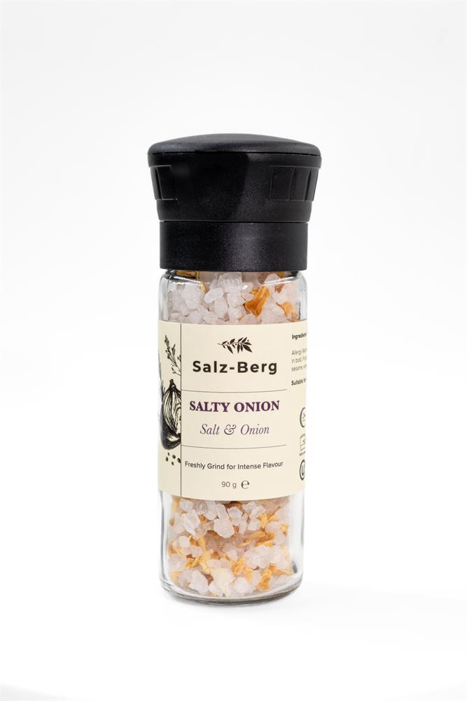 Salty Onion Grinder- Salt & Onion Granules 90g