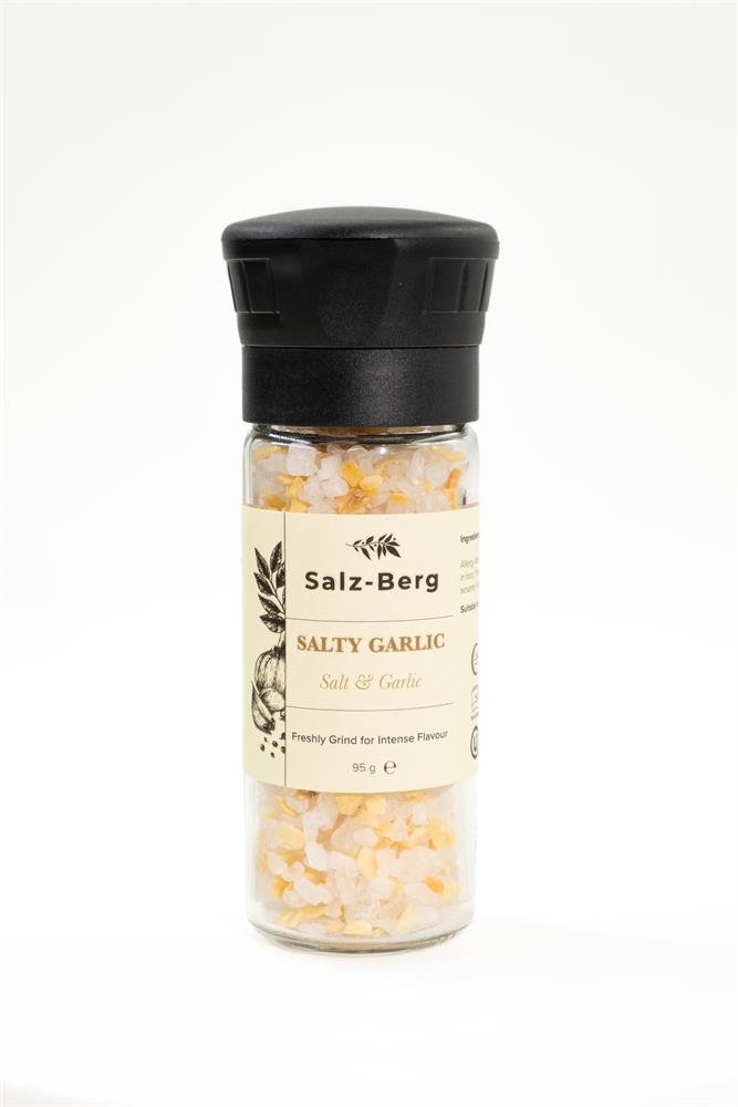 Salty Garlic Grinder - Salt & Garlic Granules 95g