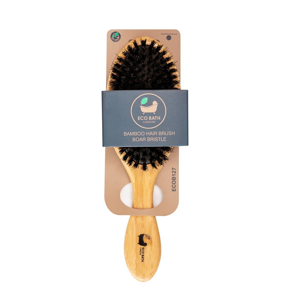 Bamboo Hair Brush Boar Bristle