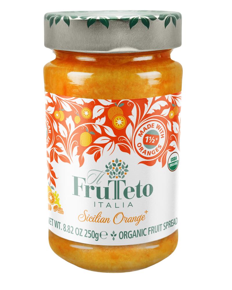 Sicilian Orange + Organic Reduced Sugar 100% Fruit Spread 250g