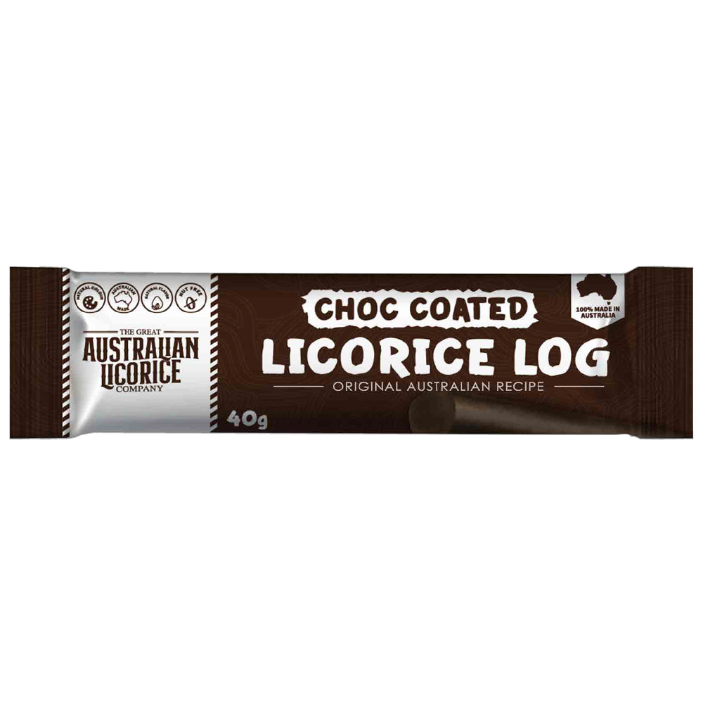 Choc Coated Liquorice Log (Pack of 25)