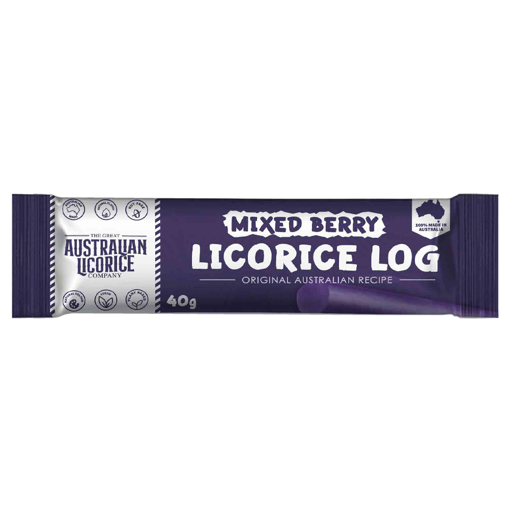 Mixed Berry Liquorice Log (Pack of 25)