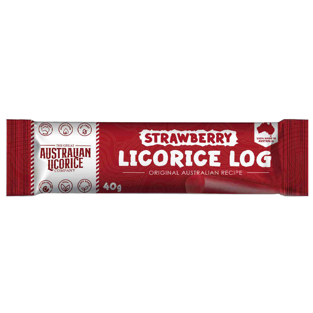 Strawberry Liquorice Log