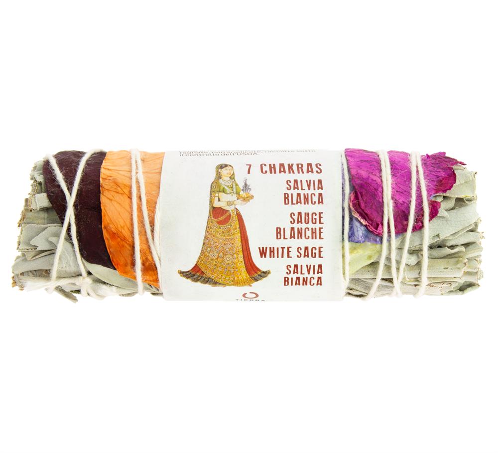 7 Chakras White Sage Bundle (Pack of 6)