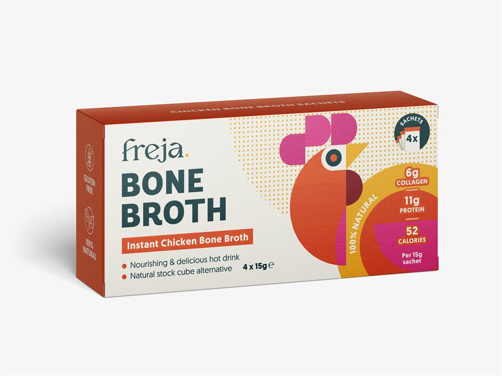 Instant Bone Broth box of 4 x 15g Sachet - Chicken