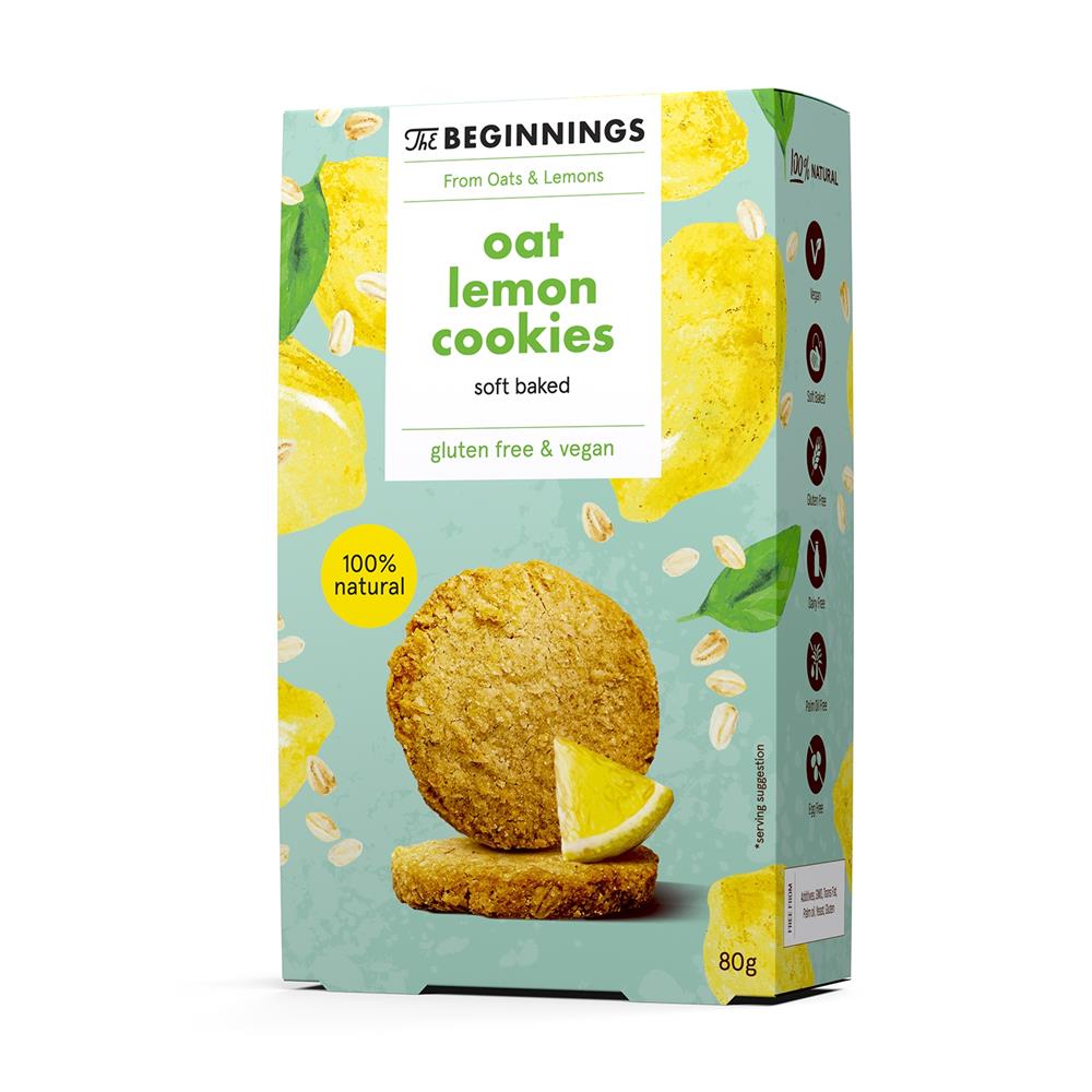 Oat Lemon Cookies (Pack of 8)