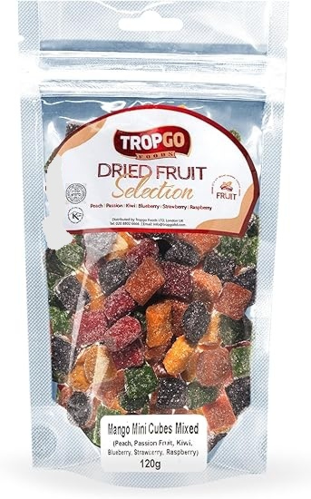 Mango Dried Fruit Mix Mini Cubes  120g