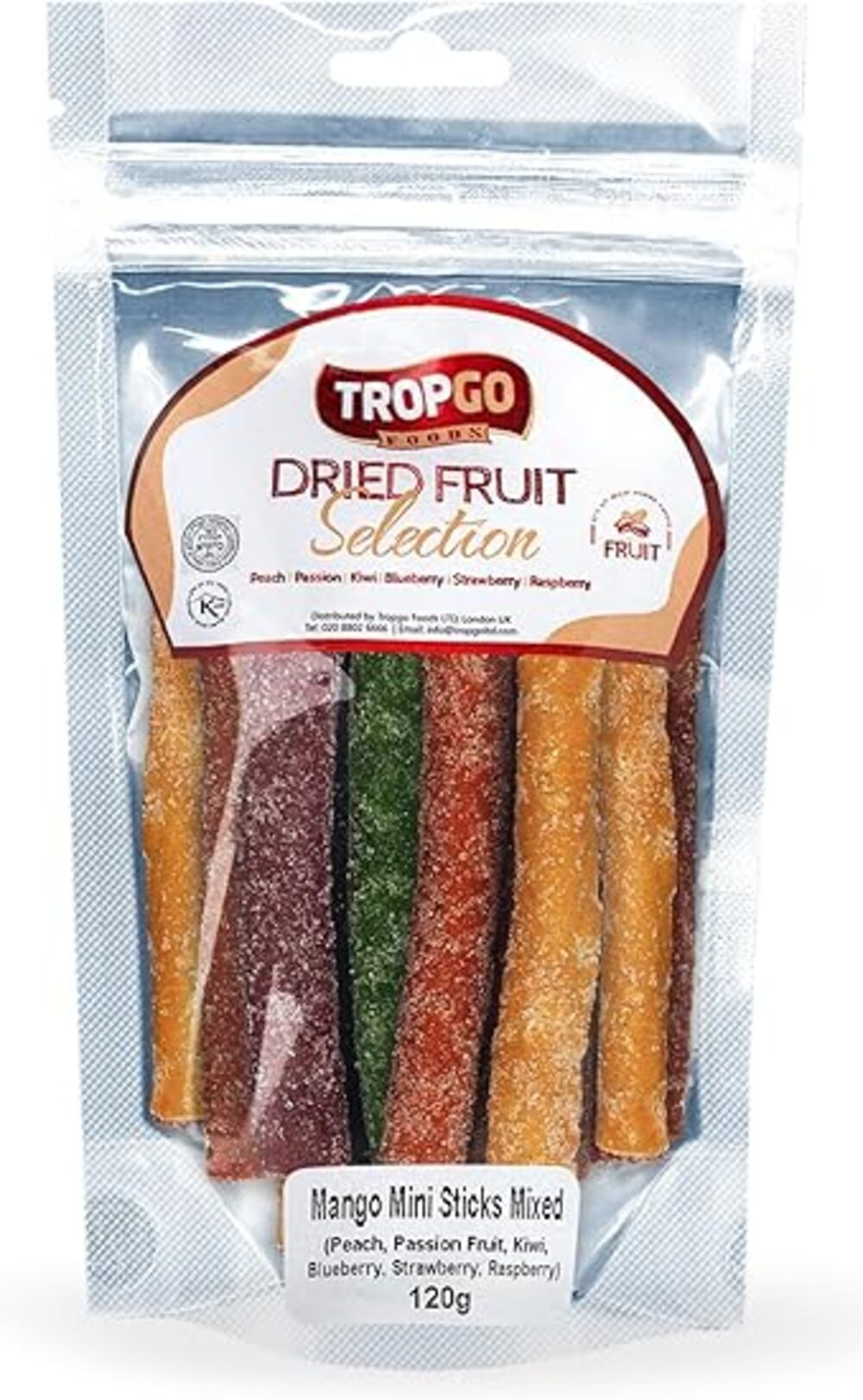 Tropgo Mango Dried Fruits Mix Mini Sticks 120g