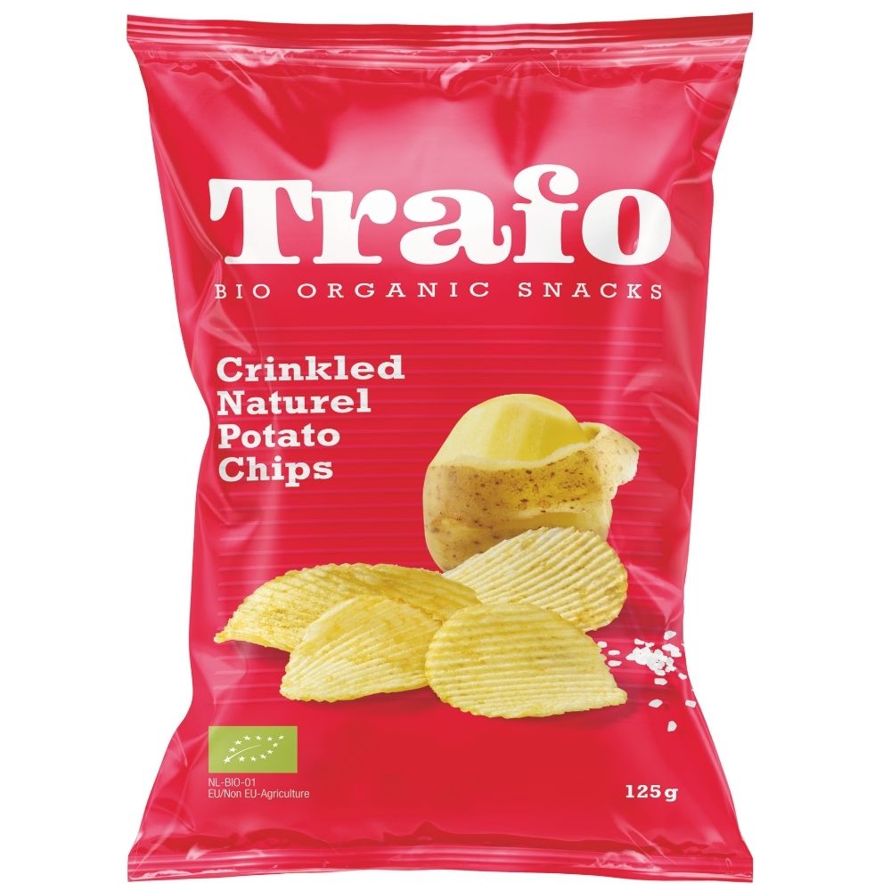 Organic Crinkle Cut Salted Crisps 125g