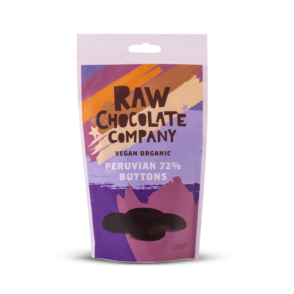 Peruvian 72% Chocolate Buttons (Pack of 2)