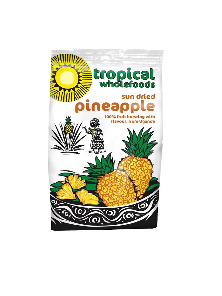 Fairtrade & Organic Sun Dried Pineapple 100g