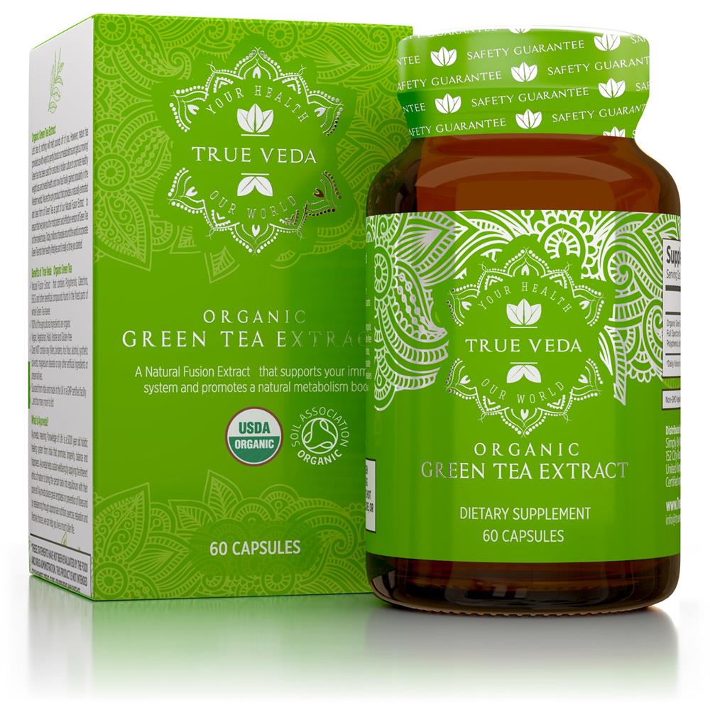 Green Tea: Organic Natural Vegan Ethical Non-GMO 60 capsules