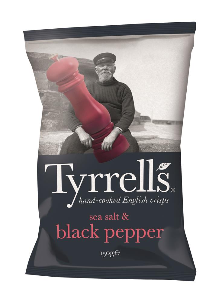 Sea Salt & Black Pepper Crisps (Pack of 6)