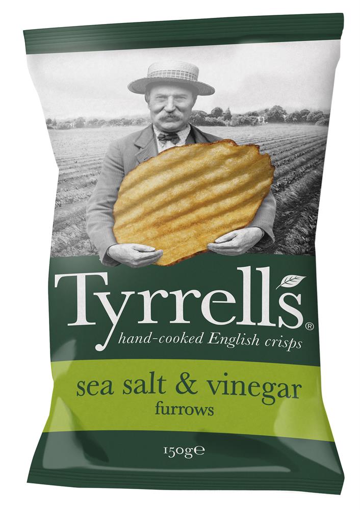 Furrows Salt & Vinegar Crisps (Pack of 8)
