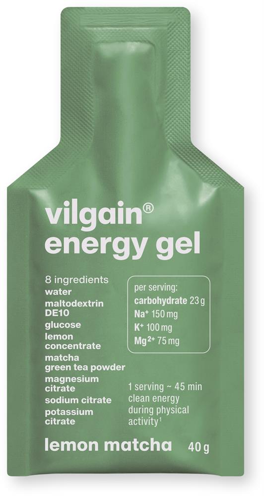 Vilgain Energy Gel Lemon Matcha 40g