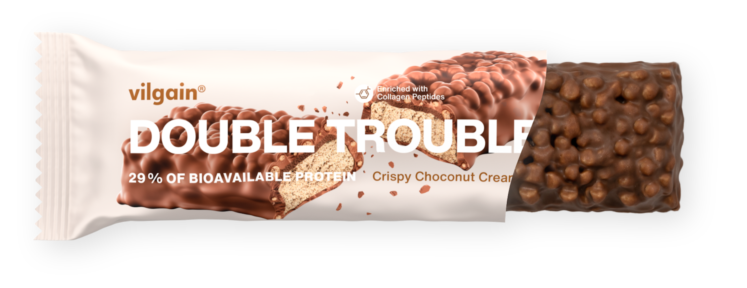 Double Trouble Protein Bar Crispy Choco Bueno 55