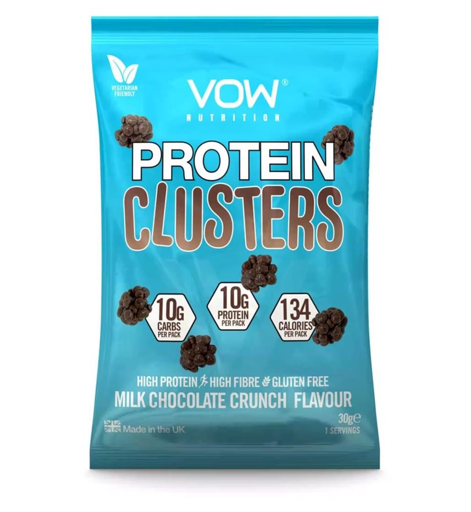 Vow Protein Clusters Milk Choc (Pack of 4)