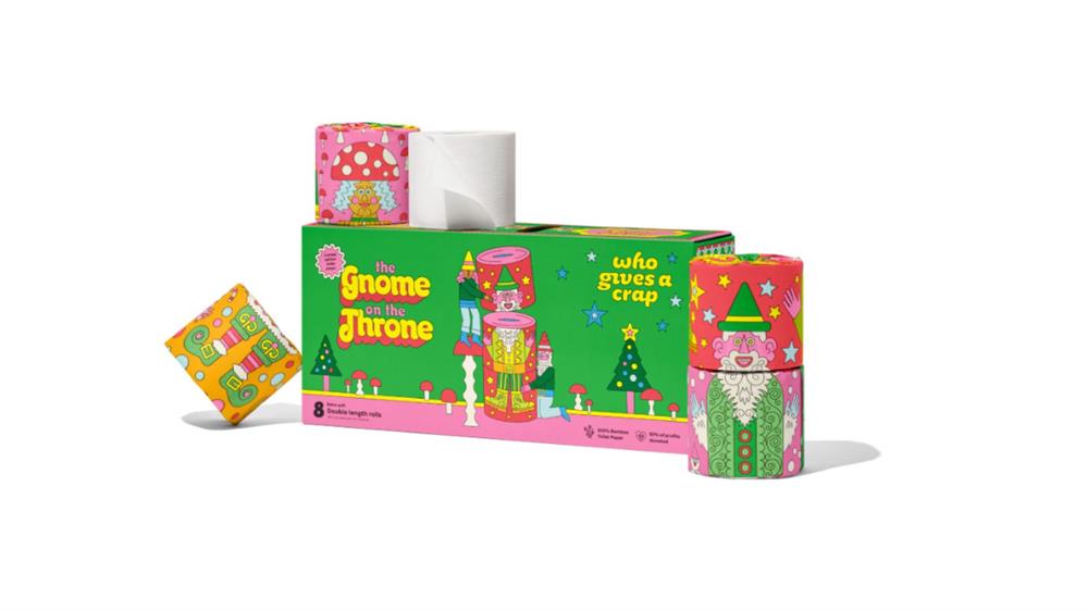 Gnome on the Throne Toilet Paper - 8 Pack