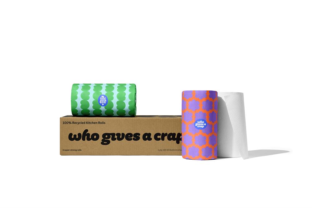 100% Recycled Kitchen Roll (Pack of 2)