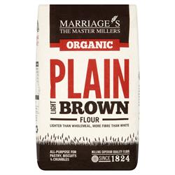 Organic Light Brown Plain (Pack of 2)