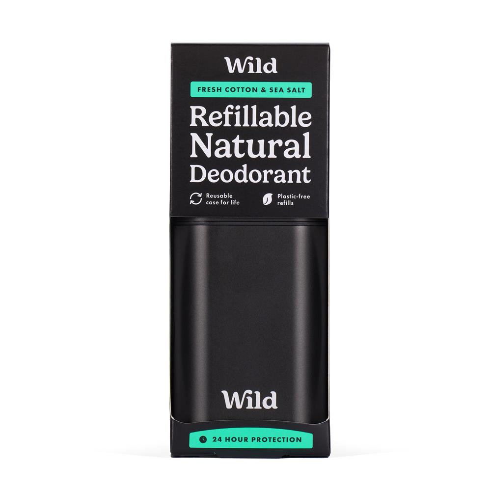 Men's Black Cotton Deo