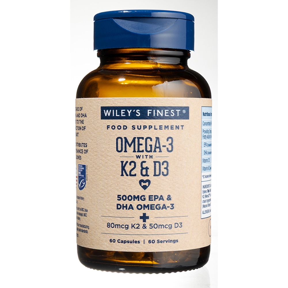Vitamin K2 + D3 + Omega-3. 60 Gelcaps