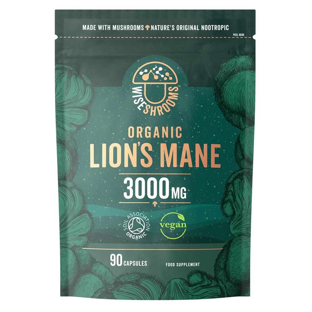 Organic Lions Mane 3000mg - 90 Vegan Capsules