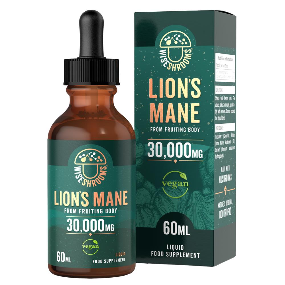Lions Mane Mushroom 30000mg - 60ml Vegan Liquid