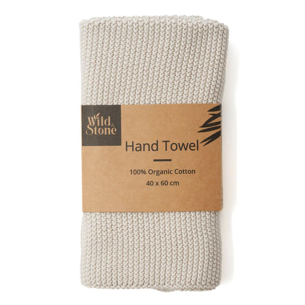 Organic Cotton Hand Towel - Beach Sand