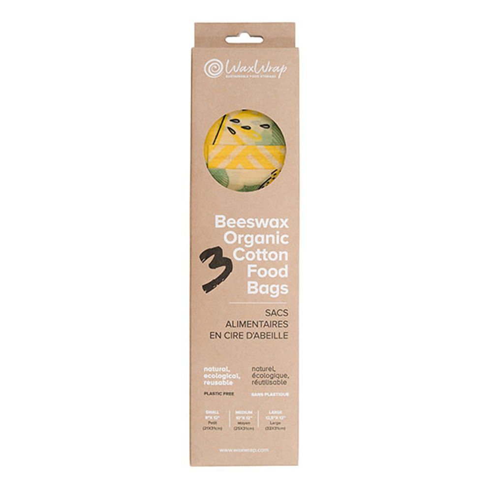 Beeswax Org Cotton Food Bags