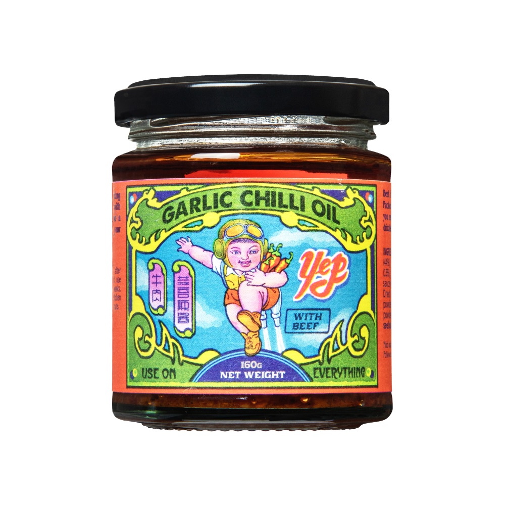 Garlic Chilli Oil with Beef Jerky 160g